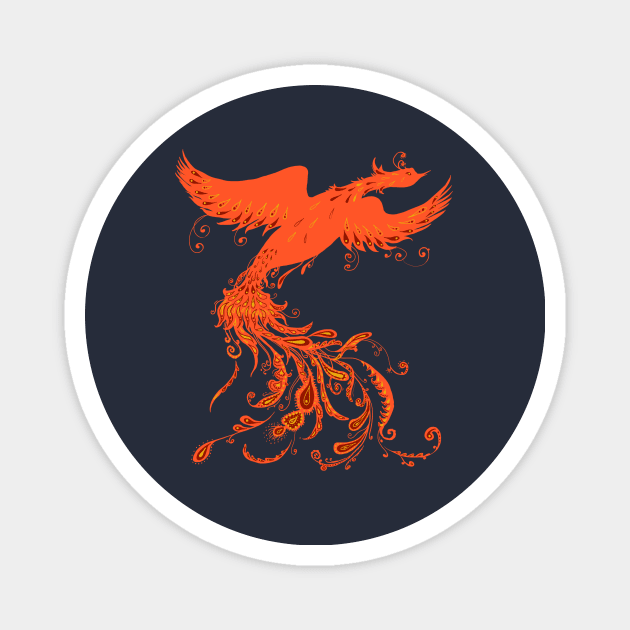 Fire Bird Magnet by beesants